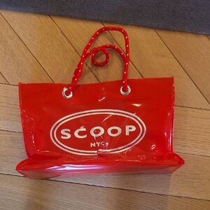Scoop NYC Glossy Red  Reusable Tote